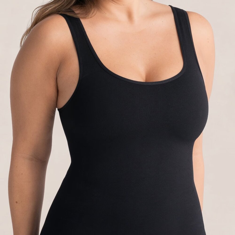 Shapermint Black Scoop Neck Shaping Tank